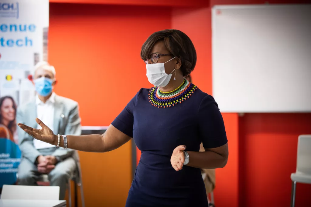 Elisabeth Moreno à la rencontre de la Web@cadémie&nbsp;: de la reconnaissance au partage d’expérience
