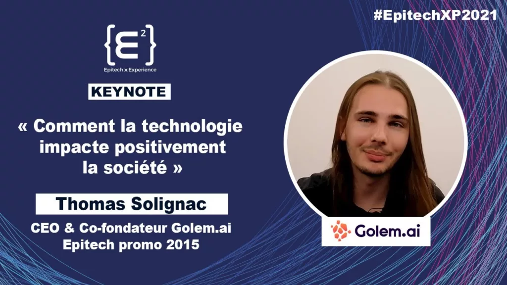 „L’IA permet de répondre à nos exigences modernes“&nbsp;: Thomas Solignac, CEO et co-fondateur de Golem.ai